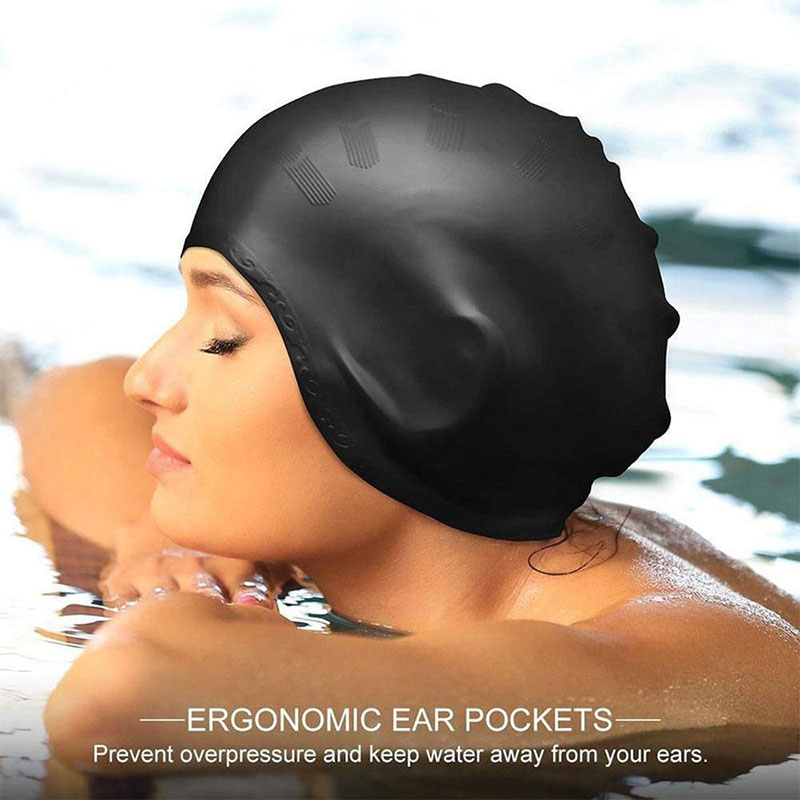 Adults Swimming Caps Men Women - Swim Hat Silicone 评论和价格