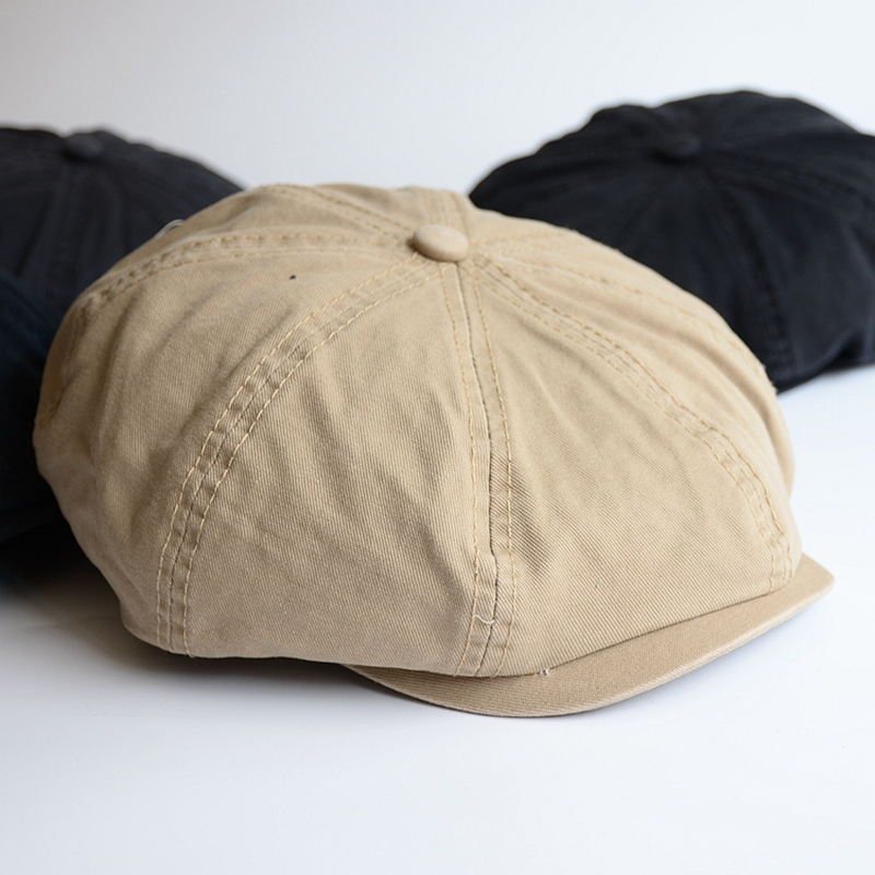 Men Big Head Newsboy Cap Peaky - Dad Hat Cotton 评论和价格