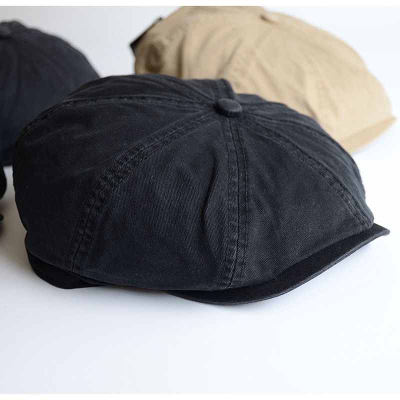 Men Big Head Newsboy Cap Peaky - Dad Hat Cotton 评论和价格