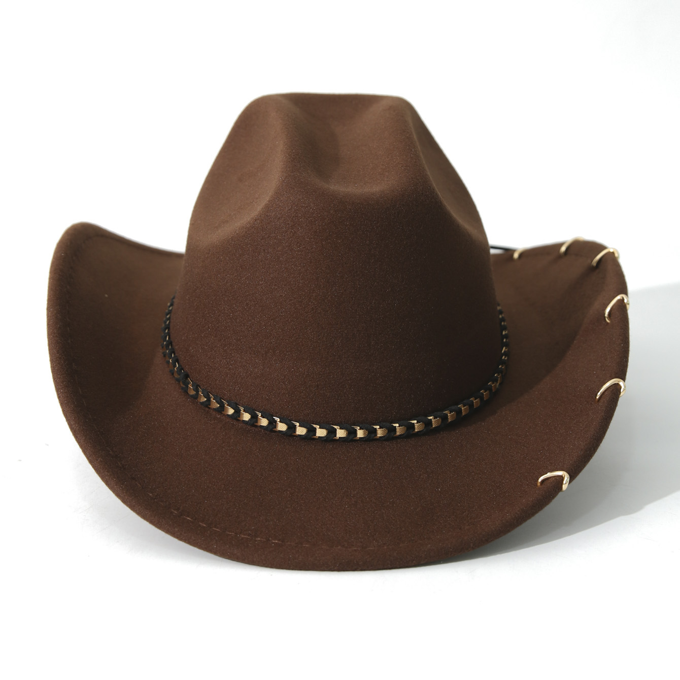 Felt Cowboy Hat with Rivets, W - Cowboy Hat Straw 评论和价格