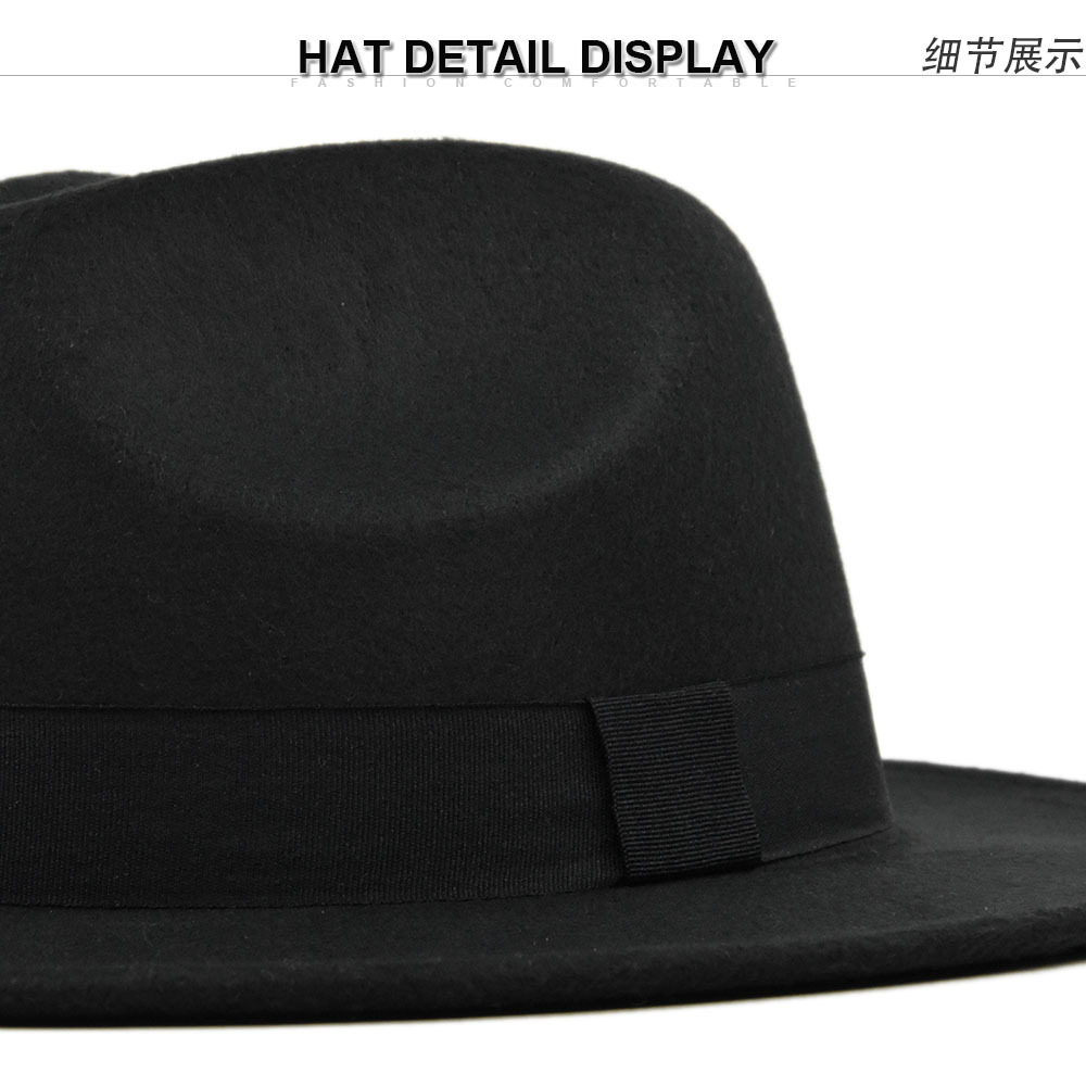 New Vintage Fedora Men Wool Wi - Fedora Hat Wool 评论和价格