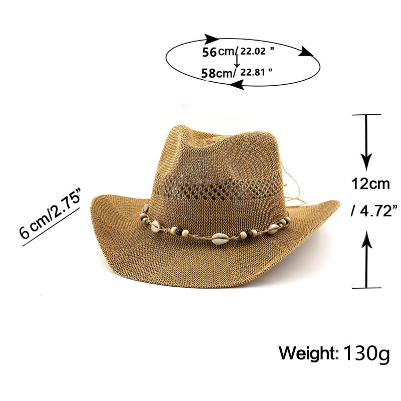 2026 New summer Hollow out bre - Cowboy Hat Straw 评论和价格