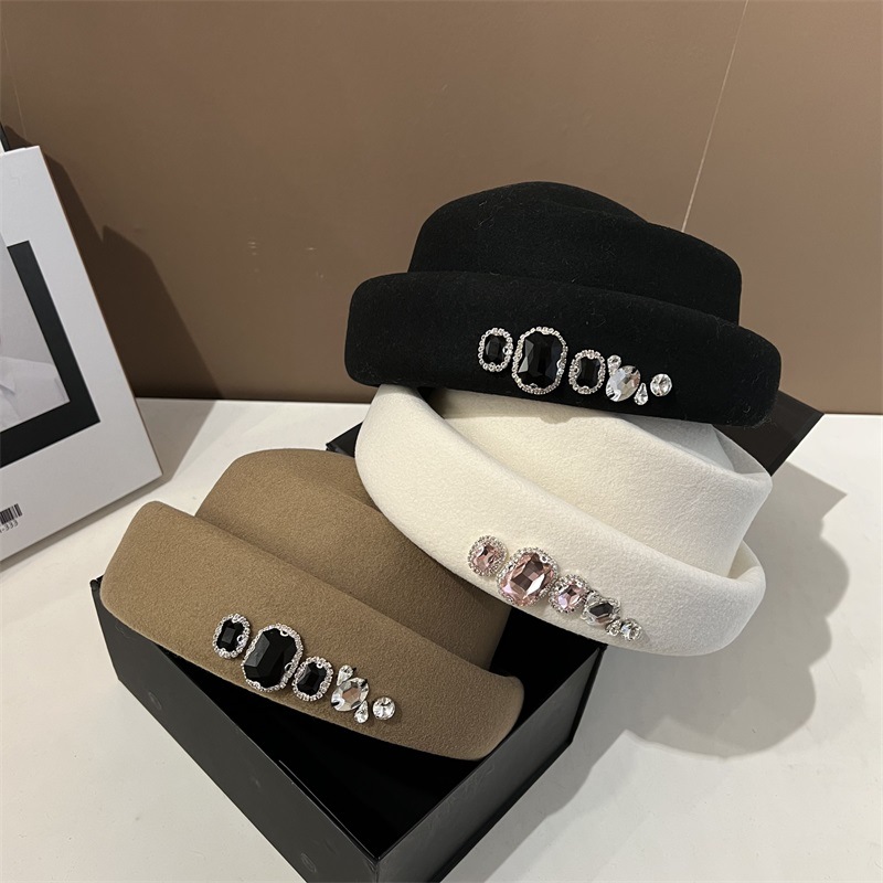 High Quality Rhinestone Wool T - Fedora Hat Wool 评论和价格