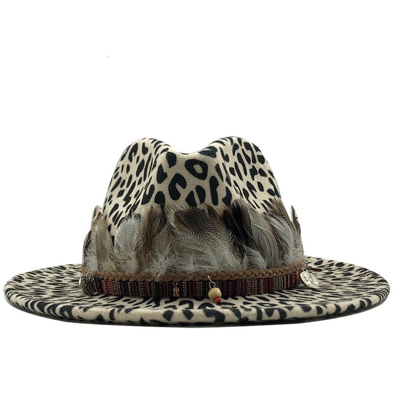 2019 new Trend Unisex Flat Bri - Fedora Hat Wool 评论和价格
