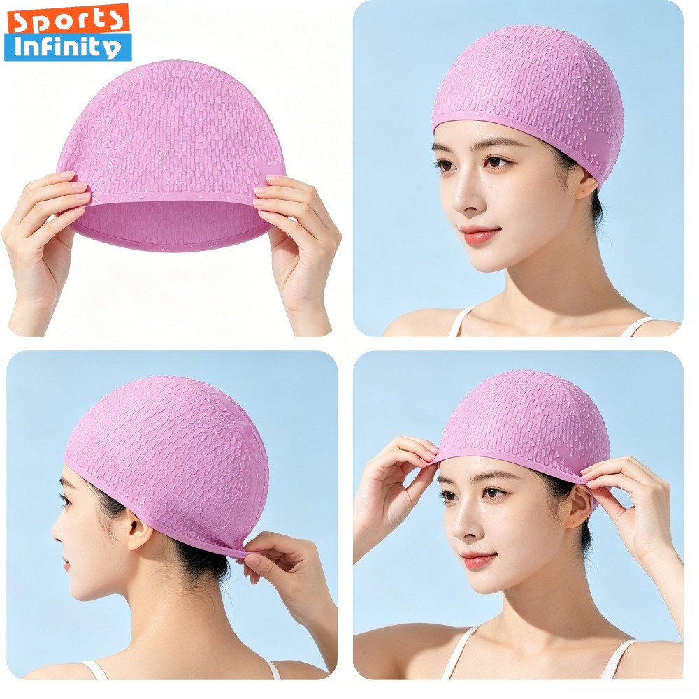Adult Silicone Swim Cap for Wo - Swim Hat Silicone 评论和价格