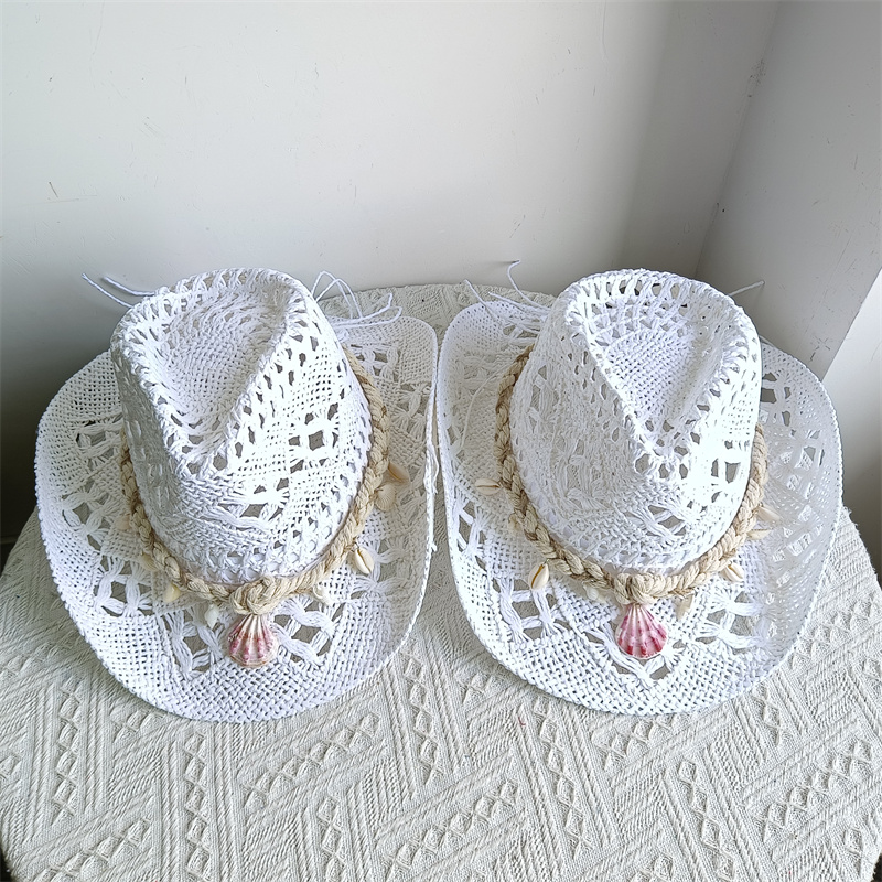 Shell Malan cowboy hat retro s - Cowboy Hat Straw 评论和价格