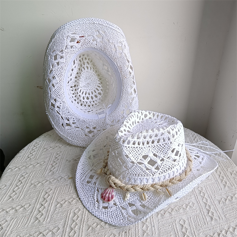 Shell Malan cowboy hat retro s - Cowboy Hat Straw 评论和价格